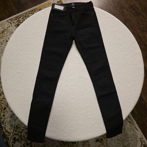 Just Black Denim 9" Rise Black Skinny Jeans NWT
